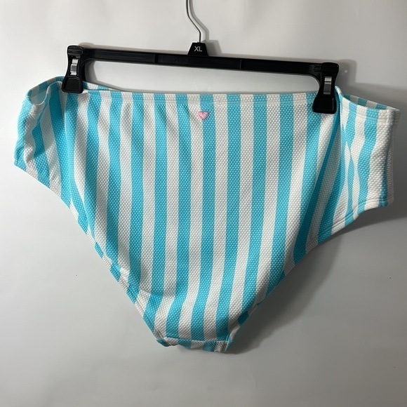 Stoney Clover X Target plus swimsuit 3X stripe blue bikini 2pc - Picture 10 of 10